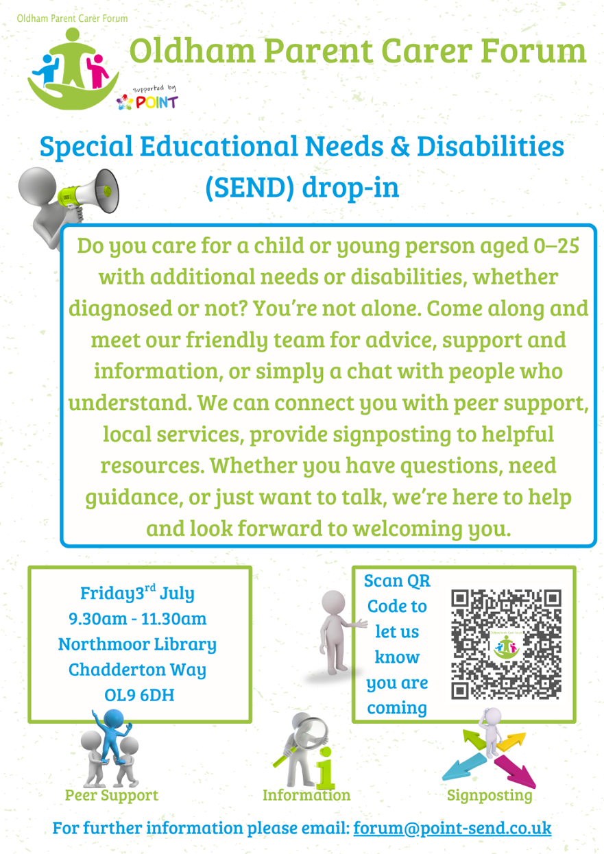 Oldham PCF Outreach Drop-in, Northmoor library